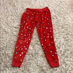 Live love dream fleece pajama pants